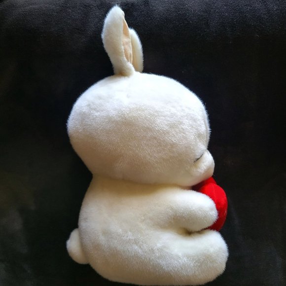 Large Mashimaro Plush, Korean Plush Rabbit with I Love You Heart - Picture 4 of 6